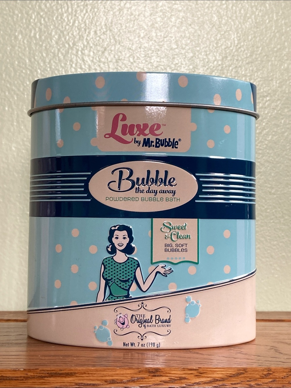Luxe by Mr Bubble Powdered Bubble Bath Tin 7 oz